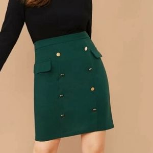 Cute plus size button skirt
